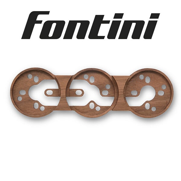 FONTINI - FONTINI Socle 3 postes noyer DO - large