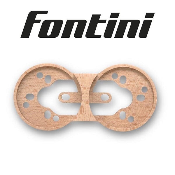 FONTINI - FONTINI Socle 2 postes hetre naturel DO - large