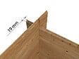 WHITE WOOD - Abri de jardin en bois  Pablo 1 - Naturel - L.218xH.218xP.191cm - vignette
