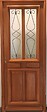 GD MENUISERIES - Porte d'entrée Bois Vitrée Baya, H215 x L90 cm Côte Tableau p.Droit (Poignee, Barillet ref 010403RFP) - vignette