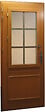 GD MENUISERIES - Porte d'entrée Bois vitrée, Cumin, H215 x L90 cm Côte Tableau p.Droit, (Poignee, Barillet ref IN158RPL2 - IN303NEW) - vignette