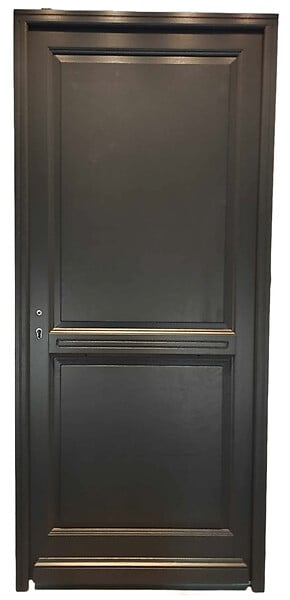 GD MENUISERIES - Porte d'entrée Bois Pleine Elina, H215 x L90 cm Côte Tableau, p.Droit, (Poignée, Barillet ref 010723NO) - large