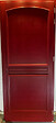 GD MENUISERIES - Porte d'entrée Bois Pleine Carene Rouge pourpre, H215 x L90 cm Côte Tableau p.Gauche, (Poignée, Barillet ref 010723NO) - vignette