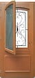 GD MENUISERIES - Porte d'entree Bois vitree, Curcuma, H215 x L80 cm Côte Tableau p.Droit - vignette