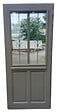 GD MENUISERIES - Porte d'entrée Bois Vitrée Santiago Gris Quartz, H200 x L90 cm Côte Tableau p.Gauche (Poignee, Barillet ref 010403FP) - vignette