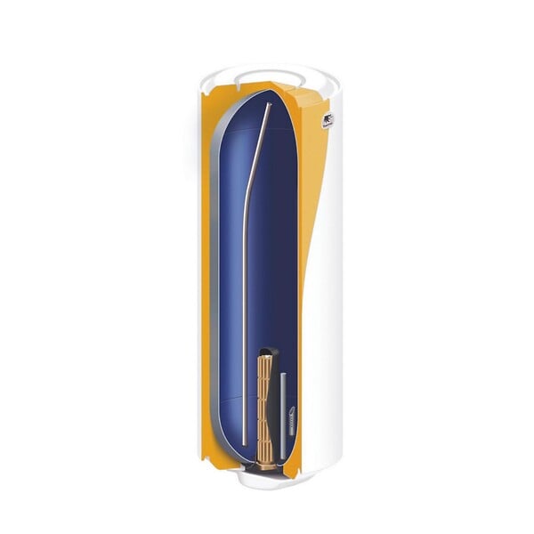 THERMOR - Chauffe-eau électrique Stéatis Thermor - Mural Vertical Étroit - 2200W - 4 personnes - Blanc - large