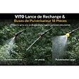 VITO - Kit 18 pièces Lance + Buses de Pulvérisateur Spécial Produits Corrosifs Accessoires Pulvérisateur Batterie 16L VITO - vignette