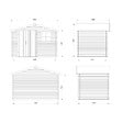 WHITE WOOD - Abri de jardin en bois Pablo 3  - L.310xH.217xP.216cm - vignette