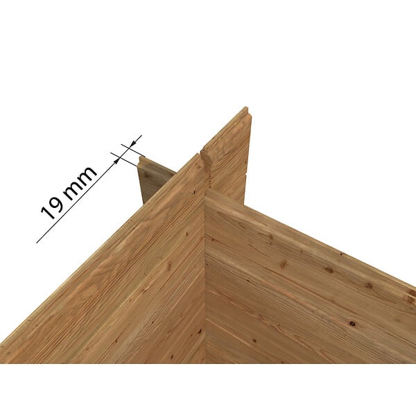 WHITE WOOD - Abri de jardin en bois Pablo 3  - L.310xH.217xP.216cm - large