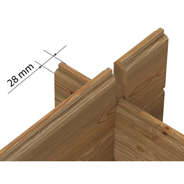 WHITE WOOD - Abri de jardin en bois  Valence 1 - L.272xH.230xP.254cm - large