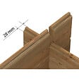 WHITE WOOD - Abri de jardin en bois  Valence 1 - L.272xH.230xP.254cm - vignette