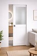 GD MENUISERIES - Porte Coulissante Athena Blanc H204 x L83 cm, Galandage - vignette