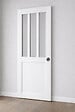 GD MENUISERIES - Porte Coulissante Atelier Blanc H204 x L83 cm, serrure condamnation - vignette