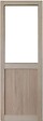 GD MENUISERIES - Porte Coulissante Atelier placage chene Vitrée H204 x L83 cm - vignette