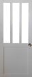GD MENUISERIES - Porte Coulissante Atelier Blanc H204 x L73 cm, Coquilles - vignette