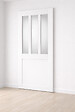 GD MENUISERIES - Porte Coulissante Atelier Blanc vitre depoli H204 x L73 cm - vignette