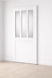 GD MENUISERIES - Porte Coulissante Atelier Blanc vitre depoli H204 x L83 cm - vignette