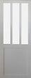 GD MENUISERIES - Porte Coulissante Atelier Blanc vitre depoli H204 x L83 cm - vignette