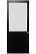 GD MENUISERIES - Porte Coulissante Athena Noir H204 x L83 cm, Coquilles - vignette