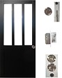 GD MENUISERIES - Porte Coulissante Atelier Noir H204 x L83 cm, serrure condamnation - vignette