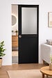 GD MENUISERIES - Porte Coulissante Athena Noir H204 x L73 cm, Galandage - vignette
