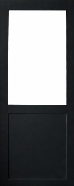 GD MENUISERIES - Porte Coulissante Atelier Noir H204 x L83 cm sans meneau - large