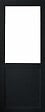 GD MENUISERIES - Porte Coulissante Atelier Noir H204 x L83 cm sans meneau - vignette