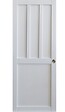 GD MENUISERIES - Porte Coulissante Atelier Blanc 2 panneaux H204 x L73 cm, Coquilles - vignette