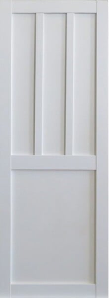 GD MENUISERIES - Porte Coulissante Atelier 2 Panneaux Blanc H204 x L73 cm - large