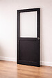 GD MENUISERIES - Porte Coulissante Atelier Noir H204 x L93 cm sans meneau, serrure condamnation - vignette