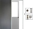 GD MENUISERIES - Porte Coulissante Atelier Blanc H204 x L93 cm sans meneau, Galandage - vignette