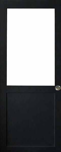 GD MENUISERIES - Porte Coulissante Atelier Noir H204 x L73 cm sans meneau, Coquilles - large