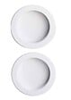 GD MENUISERIES - Porte Coulissante Atelier Blanc vitre depoli H204 x L83 cm, Coquilles blanc - vignette