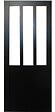 GD MENUISERIES - Porte Coulissante Atelier Noir H204 x L83 cm - vignette