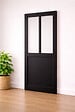 GD MENUISERIES - Porte Coulissante Atelier Noir H204 x L63 cm - vignette