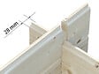 WHITE WOOD - Abri de jardin en bois Lola 2 ép.28mm - 13,7m² - L.430xH.215xP.320cm - vignette
