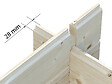 WHITE WOOD - Abri de jardin en bois Lola 2 traité autoclave ép.28mm - White Wood - 13,7m² - vignette