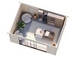 WHITE WOOD - Studio de jardin en bois Lydia - Bois - L.494xH.237xP.390cm - vignette