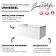 JACOB DELAFON - Tablier frontal pour baignoire rectangulaire 180 x 90 x 60 cm installation angle Blanc mat - vignette