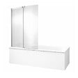 JACOB DELAFON - Tablier bain compatible toutes baignoires rectangulaires, installation angle, 180x90x60cm, Blanc + Pare bain Malice Jacob Delafon - vignette