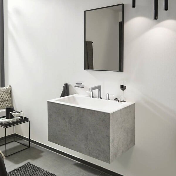HANSGROHE - Mélangeur de lavabo 3 trous 110, bonde Push-Open Finoris chromé - large