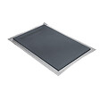 U-TILE - Receveur résine 200 x 100 cm gris granit effet granit - grille caniveau excentrée - vignette