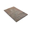 U-TILE - Receveur pierre naturelle cuivre 120 x 80 cm - grille carrée acier excentrée - vignette