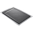 U-TILE - Receveur pierre naturelle rocher de mer 180 x 90 cm - grille caniveau acier excentrée - vignette
