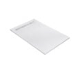 U-TILE - Receveur résine 180 x 90 cm blanc effet granit - grille caniveau excentrée - vignette
