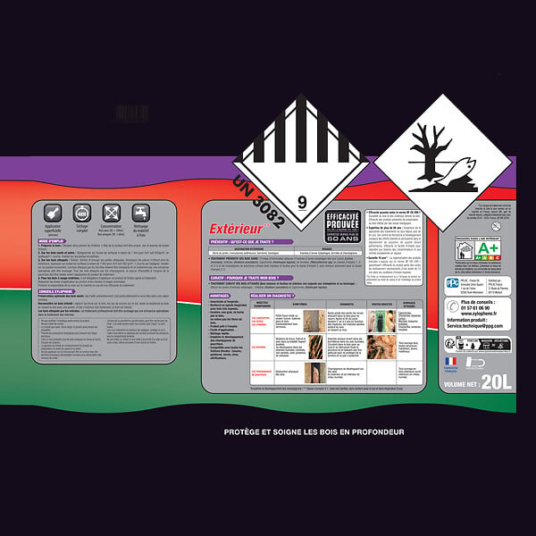XYLOPHENE - Traitement bois extérieur insecticide fongicide - 20L - large