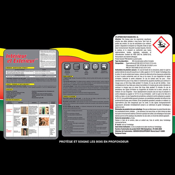 XYLOPHENE - Traitement bois insecticide fongicide - XYLOPHENE EVO+ - Incolore - 5L - large