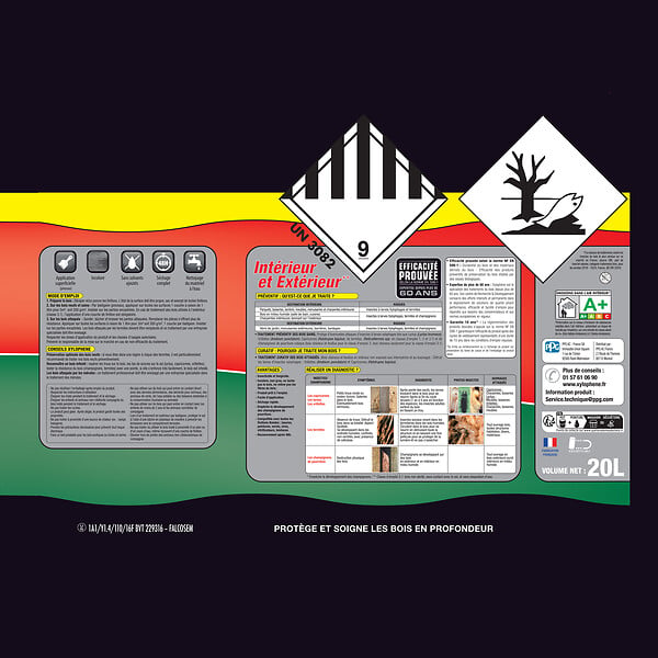 XYLOPHENE - Traitement bois EVO+ - Insecticide fongicide - 20 L - large