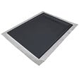 U-TILE - Receveur résine 140 x 80 cm gris ardoise effet ardoise - grille caniveau excentrée - vignette