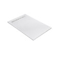 U-TILE - Receveur résine 150 x 100 cm blanc effet granit - grille caniveau excentrée - vignette